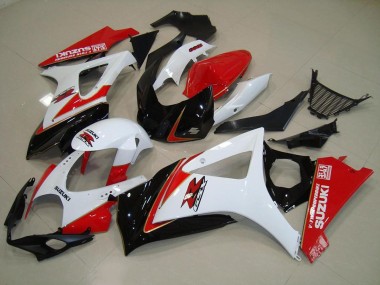 Weiß Rot Schwarz 07-08 GSXR 1000 Motorrad Verkleidung
