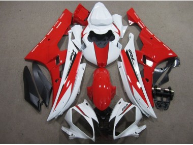 Weiß Rot Schwarz Aufkleber 06-07 YZF R6 Motorrad Verkleidung