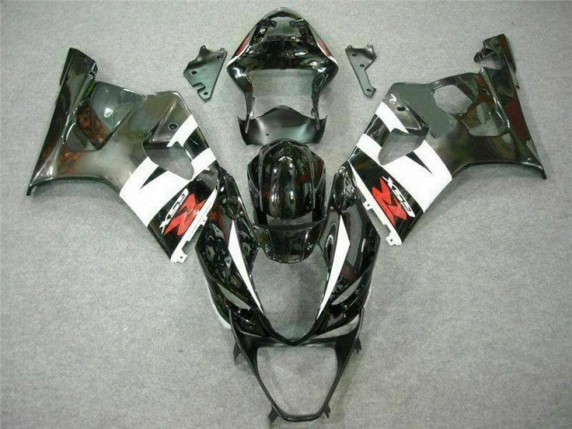 Weiß Schwarz 03-04 GSXR 1000 Motorrad Verkleidung & Plastik Weiß Schwarz 03-04 GSXR 1000 Motorrad Verkleidung & Plastik