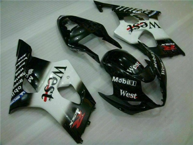 Weiß Schwarz 03-04 GSXR 1000 Motorrad Verkleidungen Weiß Schwarz 03-04 GSXR 1000 Motorrad Verkleidungen
