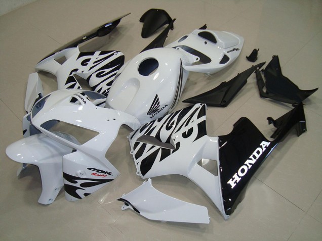 Weiß Schwarz 05-06 CBR600RR Motorrad Verkleidung Weiß Schwarz 05-06 CBR600RR Motorrad Verkleidung