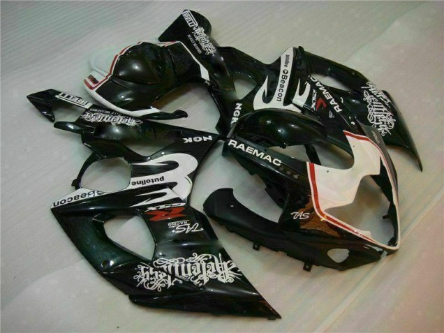 Weiß Schwarz 05-06 GSXR 1000 Motorrad Verkleidungen Weiß Schwarz 05-06 GSXR 1000 Motorrad Verkleidungen