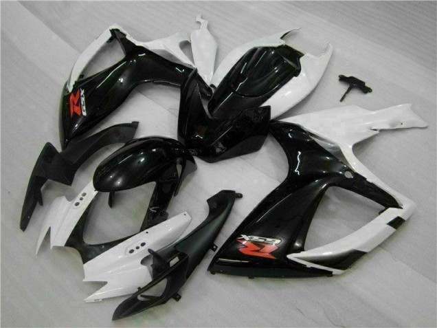 Weiß Schwarz 06-07 GSXR 600/750 Motorrad Verkleidung