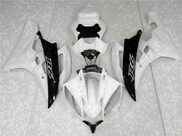 Weiß Schwarz 06-07 YZF R6 Motorrad Verkleidung & Plastik Weiß Schwarz 06-07 YZF R6 Motorrad Verkleidung & Plastik