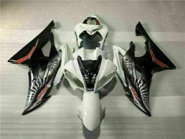 Weiß Schwarz 08-16 YZF R6 Motorrad Vollverkleidung & Plastik