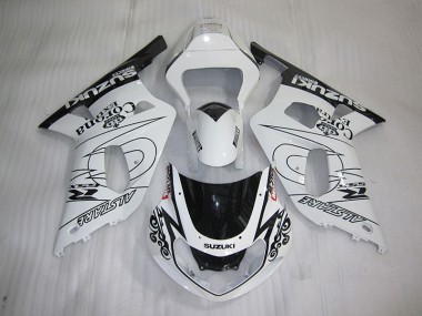 Weiß Schwarz Corona Extra 01-03 GSXR 600 Motorrad Verkleidung