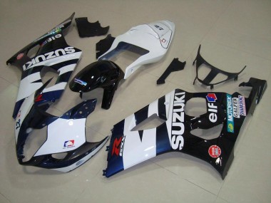 Weiß Schwarz Elf 03-04 GSXR 1000 Motorrad Verkleidung