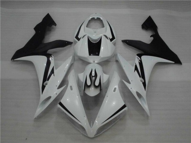 Weiß Schwarz Flamme 04-06 YZF R1 Motorrad Verkleidung Weiß Schwarz Flamme 04-06 YZF R1 Motorrad Verkleidung