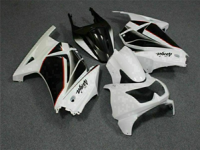 Weiß Schwarz Ninja 08-12 EX250 Motorrad Verkleidungen Weiß Schwarz Ninja 08-12 EX250 Motorrad Verkleidungen