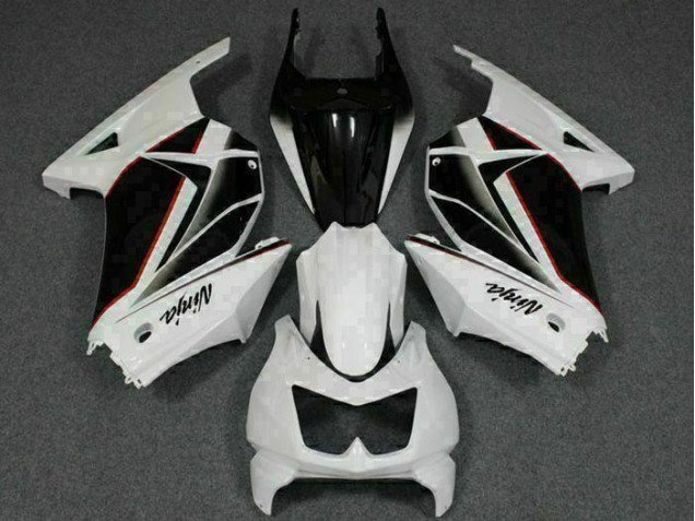 Weiß Schwarz Ninja 08-12 EX250 Motorrad Verkleidungen Weiß Schwarz Ninja 08-12 EX250 Motorrad Verkleidungen