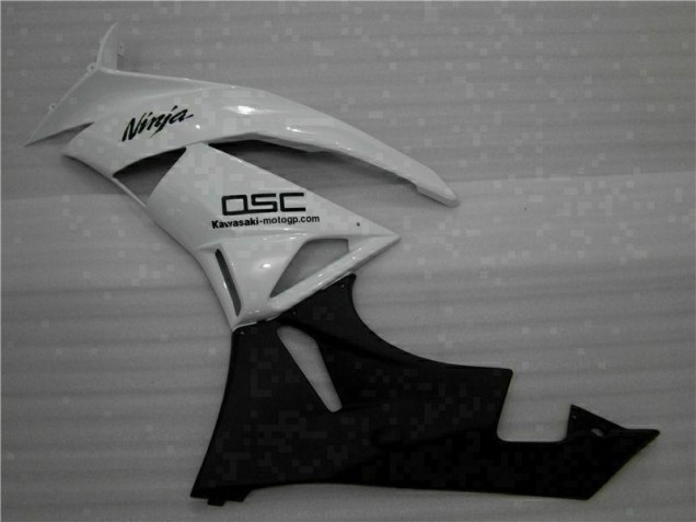 Weiß Schwarz Ninja 09-12 ZX6R Motorrad Verkleidung Weiß Schwarz Ninja 09-12 ZX6R Motorrad Verkleidung