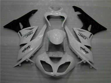 Weiß Schwarz Ninja 09-12 ZX6R Motorrad Verkleidung