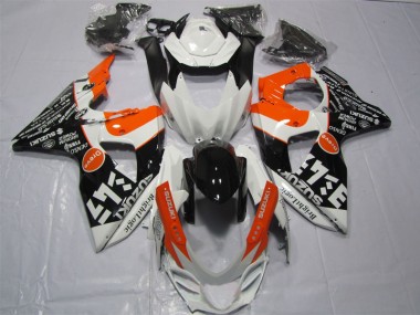 Weiß Schwarz Orange Bright Logic 09-16 GSXR 1000 Motorrad Verkleidung