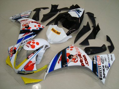 Weiß Schwarz Pepe Phone 12-14 YZF R1 Motorrad Verkleidung