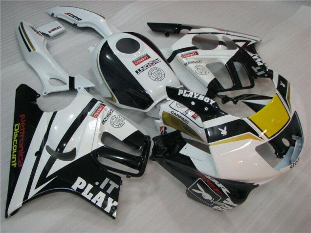 Weiß Schwarz Playboy 95-98 CBR600 F3 Motorrad Verkleidung Weiß Schwarz Playboy 95-98 CBR600 F3 Motorrad Verkleidung