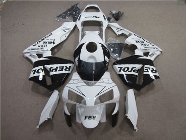 Weiß Schwarz Repsol 05-06 CBR600RR Motorrad Verkleidung