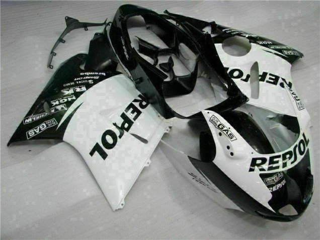 Weiß Schwarz Repsol 96-07 CBR1100XX Motorrad Verkleidung