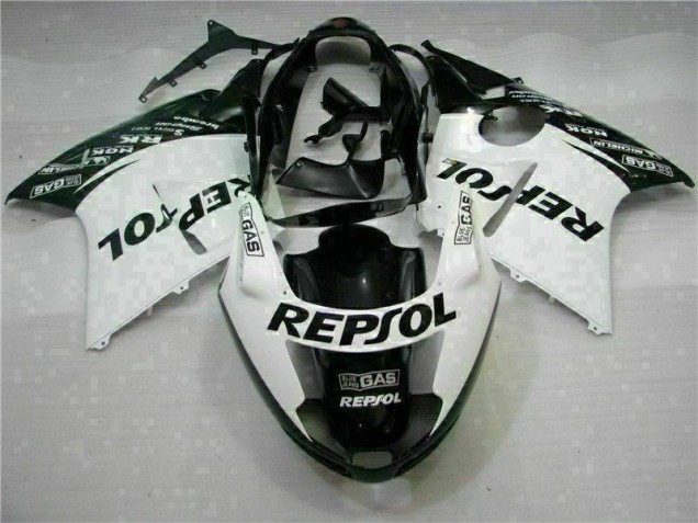 Weiß Schwarz Repsol 96-07 CBR1100XX Motorrad Verkleidung