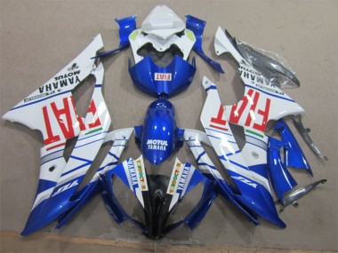 Weiß Schwarz Rot Fiat 08-16 YZF R6 Motorrad Verkleidung