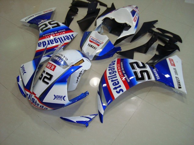 Weiß Schwarz Sterilgarda 09-11 YZF R1 Motorrad Verkleidung Weiß Schwarz Sterilgarda 09-11 YZF R1 Motorrad Verkleidung