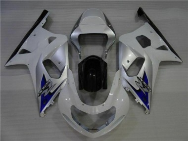 Weiß Silber 01-03 GSXR 600/750 Motorrad Verkleidung