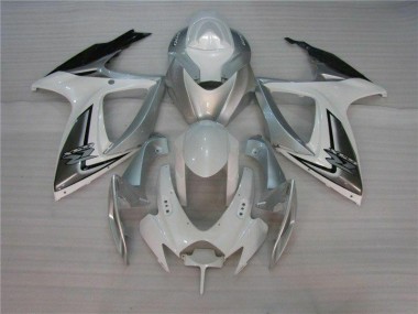 Weiß Silber 06-07 GSXR 600/750 Motorrad Verkleidung