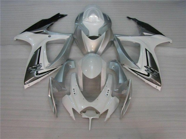 Weiß Silber 06-07 GSXR 600/750 Motorrad Verkleidung Weiß Silber 06-07 GSXR 600/750 Motorrad Verkleidung