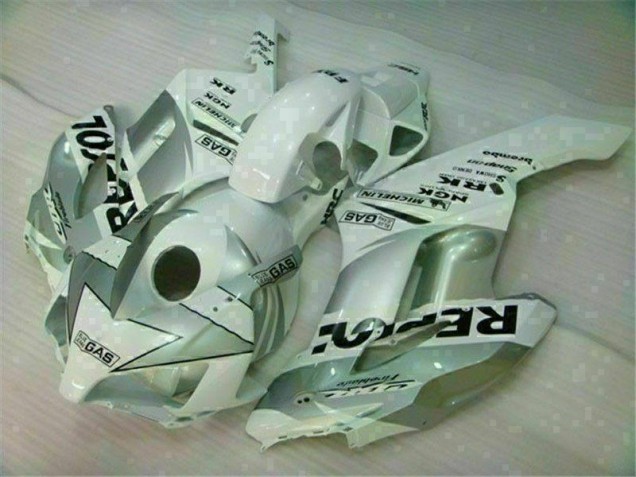 Weiß Silber Repsol 04-05 CBR1000RR Motorrad Verkleidung