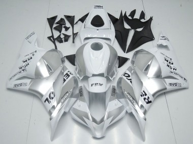 Weiß Silber Repsol 09-12 CBR600RR Motorrad Verkleidung