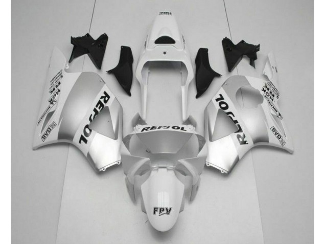 Weiß Silber Schwarz Repsol 02-03 CBR900RR 954RR Motorrad Verkleidung Weiß Silber Schwarz Repsol 02-03 CBR900RR 954RR Motorrad Verkleidung
