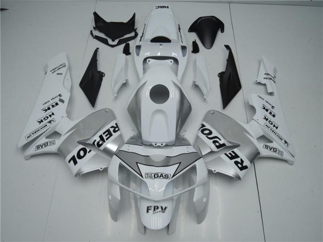 Weiß Silber Schwarz Repsol 05-06 CBR600RR Motorrad Verkleidung