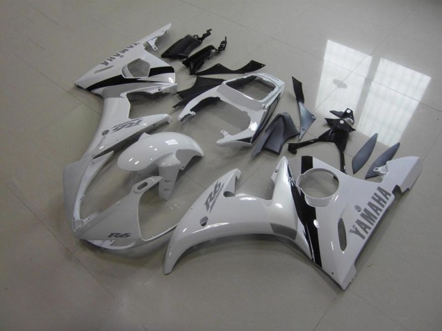 Weiß Und Grau Aufkleber 03-05 YZF R6 Motorrad Verkleidung Weiß Und Grau Aufkleber 03-05 YZF R6 Motorrad Verkleidung