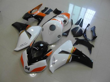 Weiß Und Schwarz Und Orange Rennen 08-11 CBR1000RR Motorrad Verkleidung