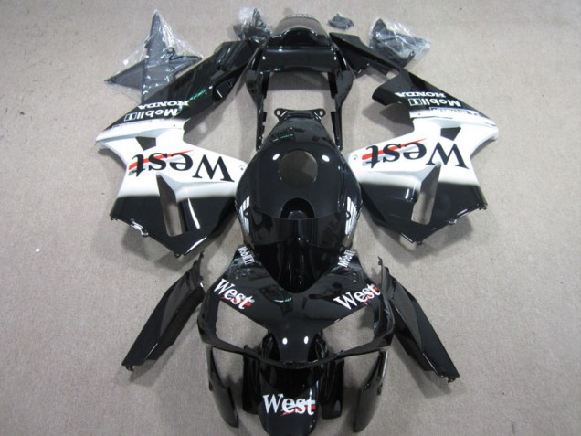 West Weiß Schwarz 03-04 CBR600RR Motorrad Verkleidung West Weiß Schwarz 03-04 CBR600RR Motorrad Verkleidung